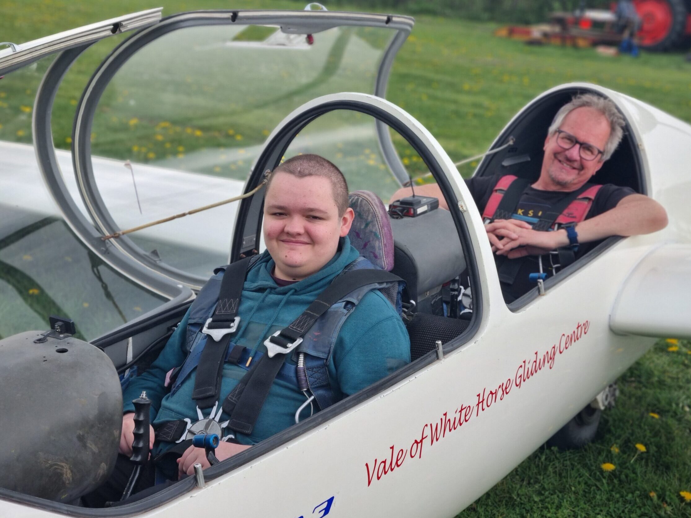 Congratulations to Andrew Goodall On His First Glider Flight